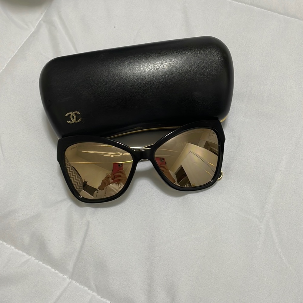 Chanel cateye mirror sunglasses